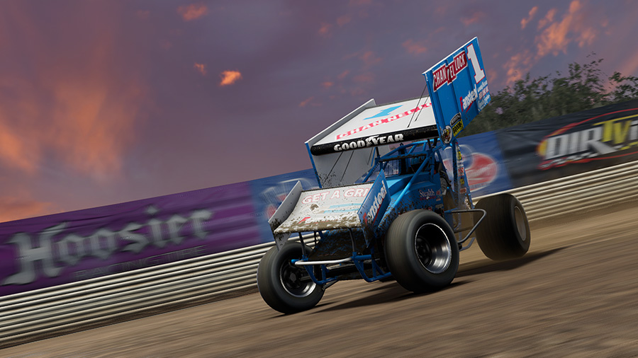 iRacing World of Outlaws console game.